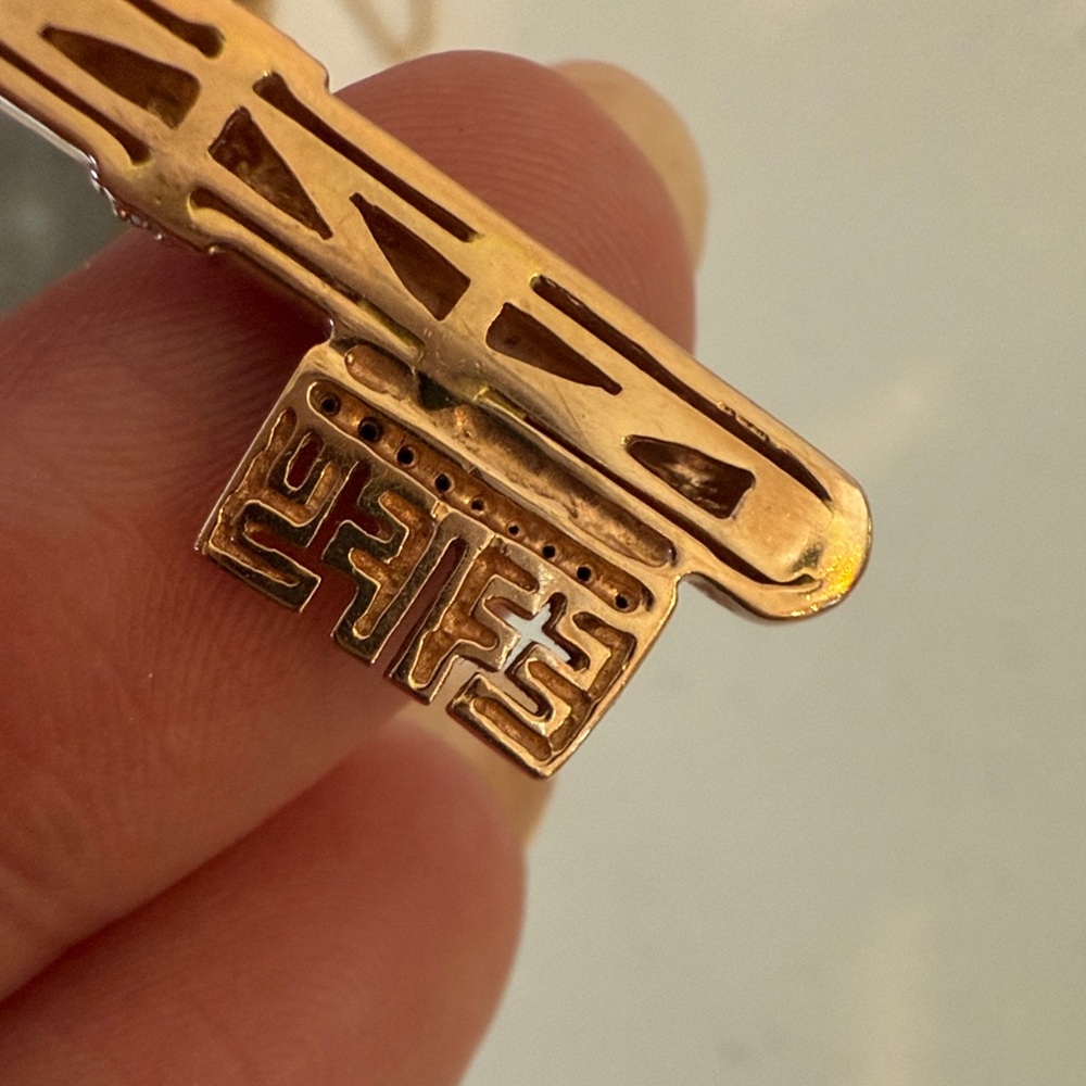 EFFY 14k rose gold key necklace almost 9 grams - Picture 12 of 14